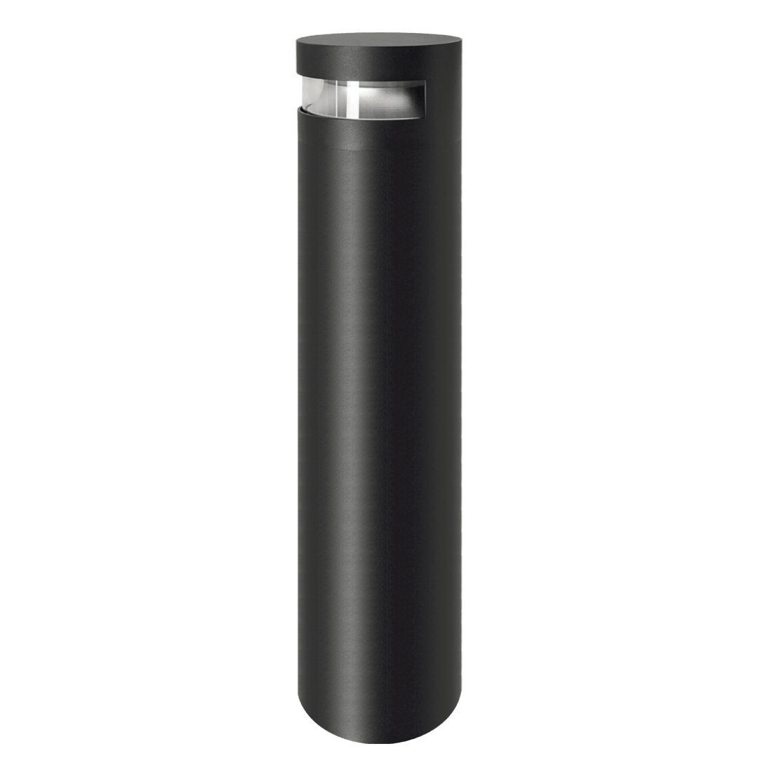 FCB6C-18L02 6" Bollard, 40"H, 180° Lens, black