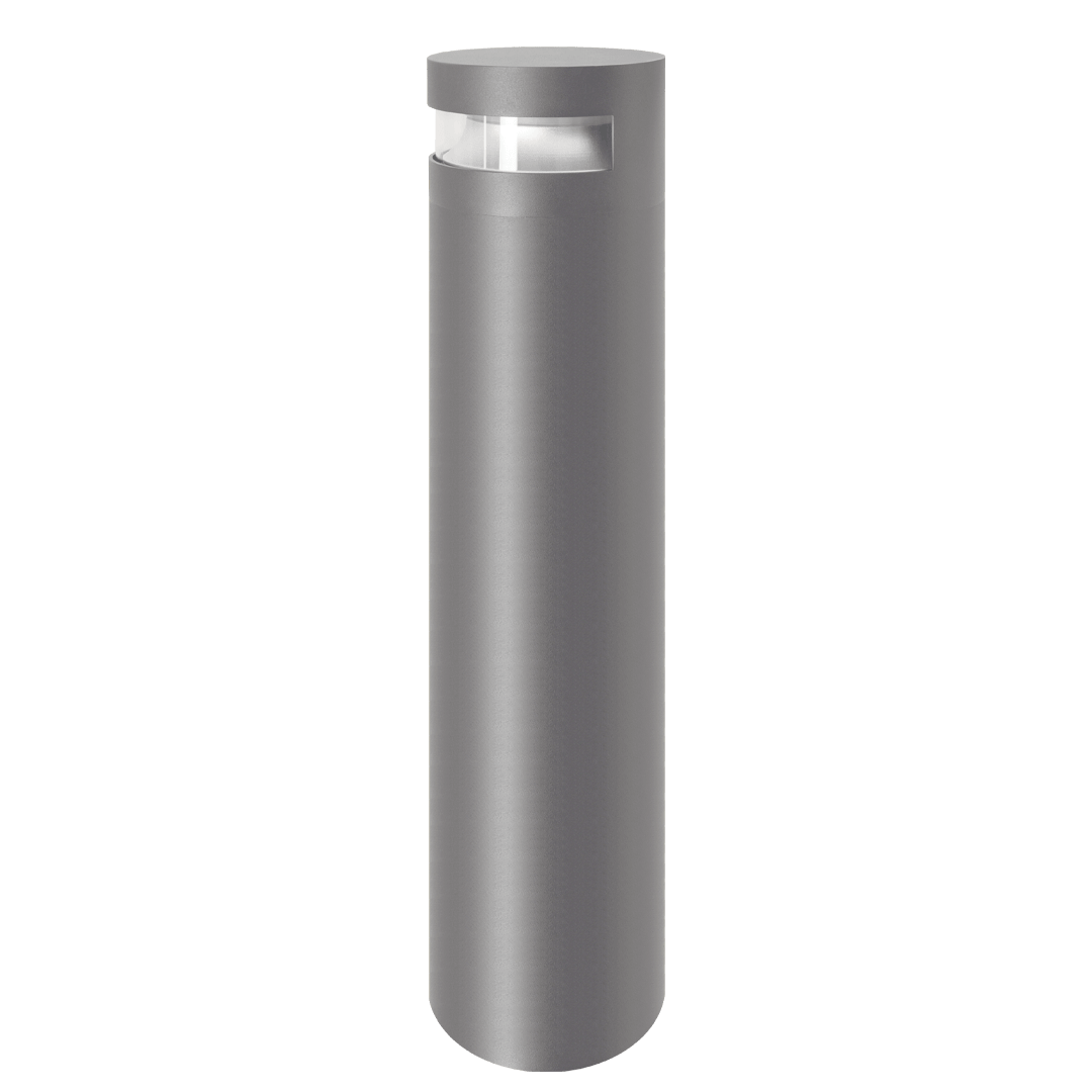 FCB6C-18L02 6" Bollard, 40"H, 180° Lens, silver